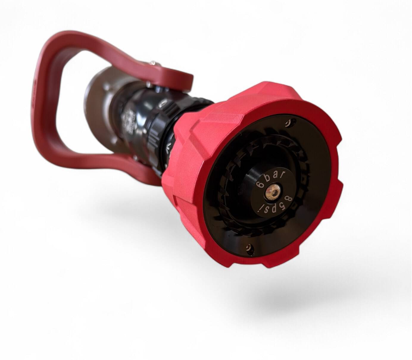 Düsenkopf des Hohlstrahlrohrs SF mit Strahlformrasterung, Angabe 6 bar / 85 psi