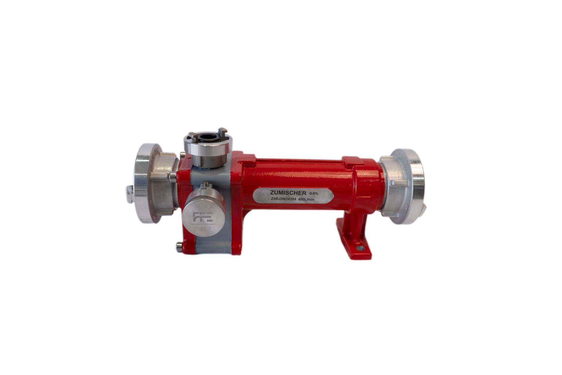 Zumischer Z4R, rot lackiert, mit Storz-Kupplungen und Typenschild